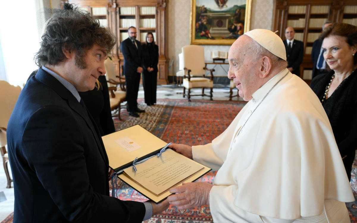 Javier Milei with the Pope